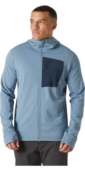2025 Helly Hansen Mens Versalite Hooded Fleece Jacket 49547 - Washed Navy
